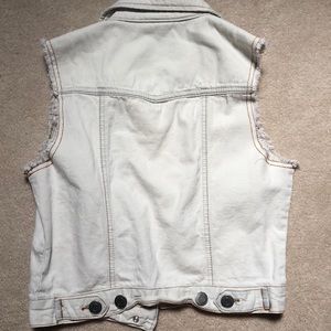 Mossimo Supply Co. Jackets & Coats - white jean vest Mossimo Supply Co. Jackets & Coats - white jean vest